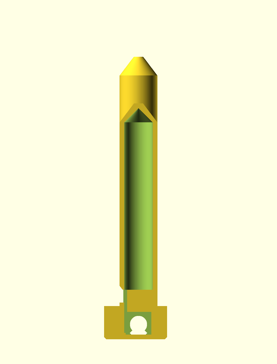 Cutaway of the internal air path