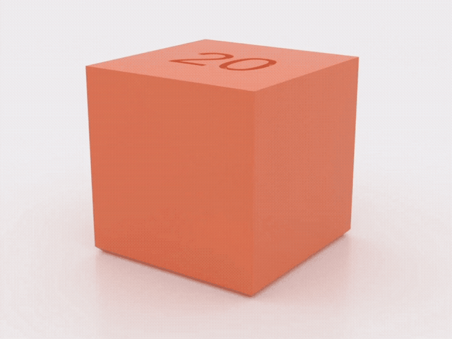 AI-styled scene: calibration-cube in motion, staged in a real-world setting
