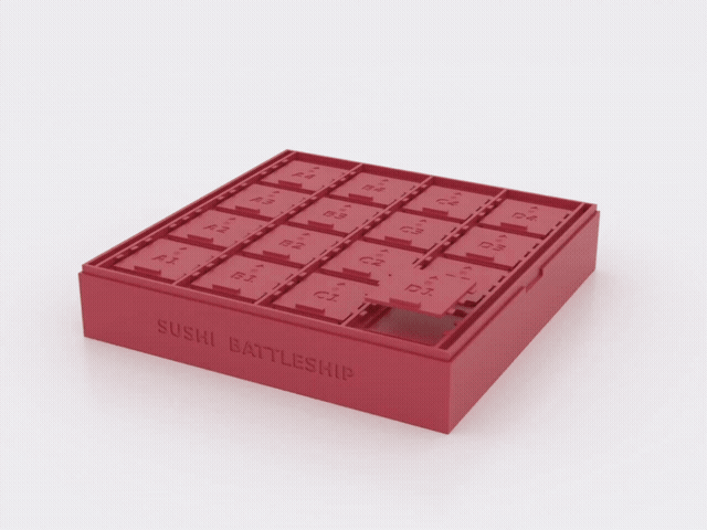 AI-styled scene: sushi-battleship-tracker in motion, staged in a real-world setting